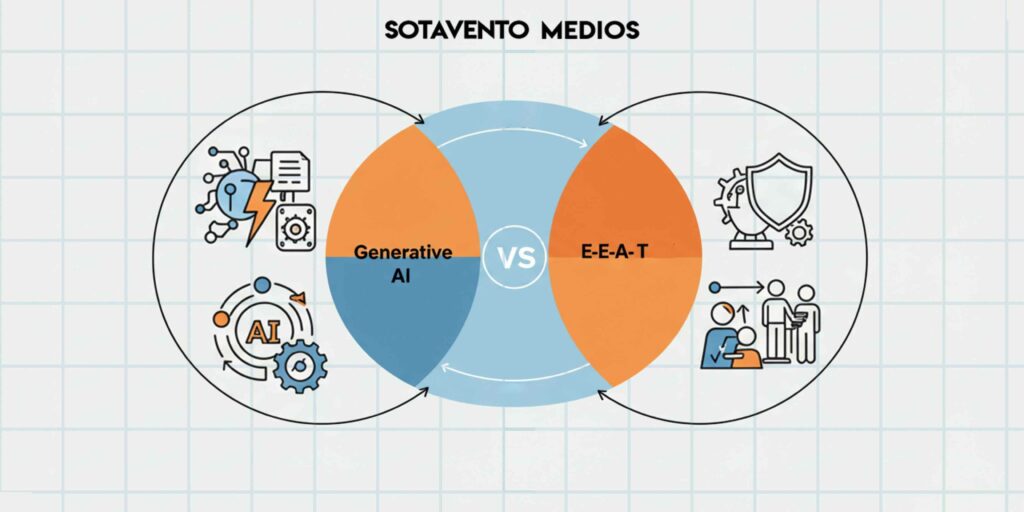 Technical SEO, E-E-A-T, Generative AI, AI Overviews, Content Authority, Google SGE, Schema Markup, B2B Marketing