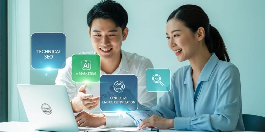 Technical SEO, AI Marketing Strategy, Generative Engine Optimization, B2B Digital Marketing, Predictive Analytics, MLOps, AI Conference