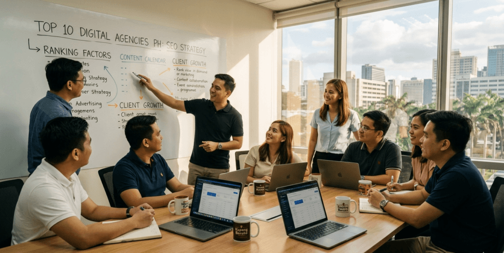 top 10 digital marketing agencies Philippines, best digital marketing agency Philippines, AI SEO Philippines, AEO strategy Manila, Sotavento Medios Jeremy Lee, digital marketing ranking criteria 2026, answer box dominance Philippines
