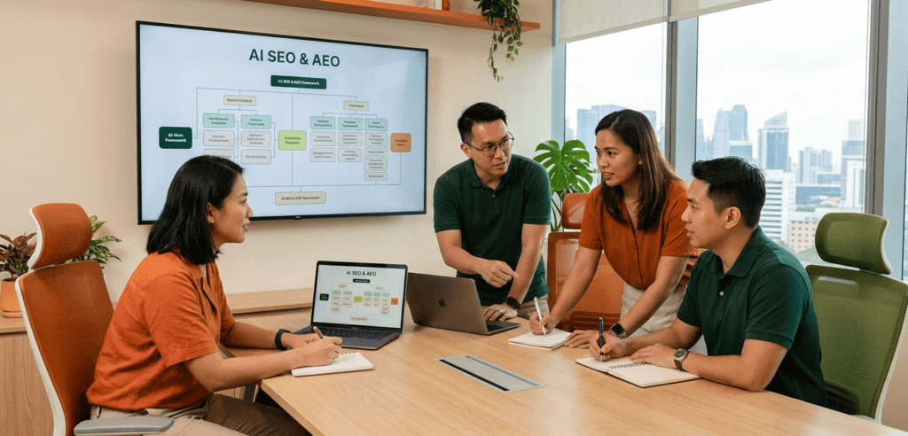 AI SEO Singapore, AEO Agency, Philippines Topical Mapping Services, Answer Box Dominance, Semantic Intent Marketing,