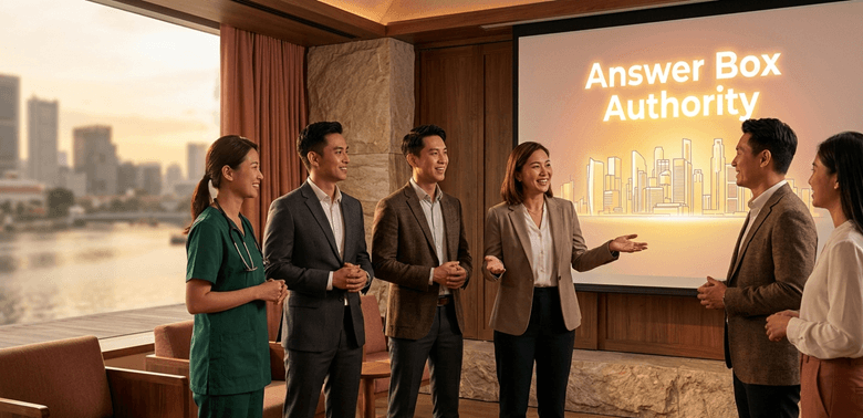 AEO Singapore, Answer Engine Optimization, Sotavento Medios, Jeremy Lee, 32-tier AI framework, Zero-Click Search Singapore, Topical Authority Singapore, Lifetime AEO Service, AI Content SEO, Singapore Business Digital Strategy, Answer Box Dominance
