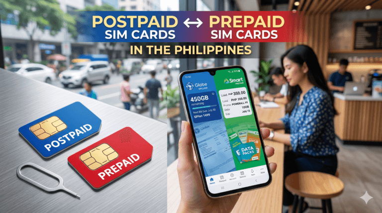 postpaid vs prepaid Philippines, Globe vs Smart prepaid promos, mobile number porting Philippines, check prepaid balance Globe Smart DITO, SIM Only plans Philippines