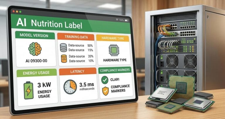 AI Nutrition Labels for Hardware and Model Transparency | Sotavento Medios