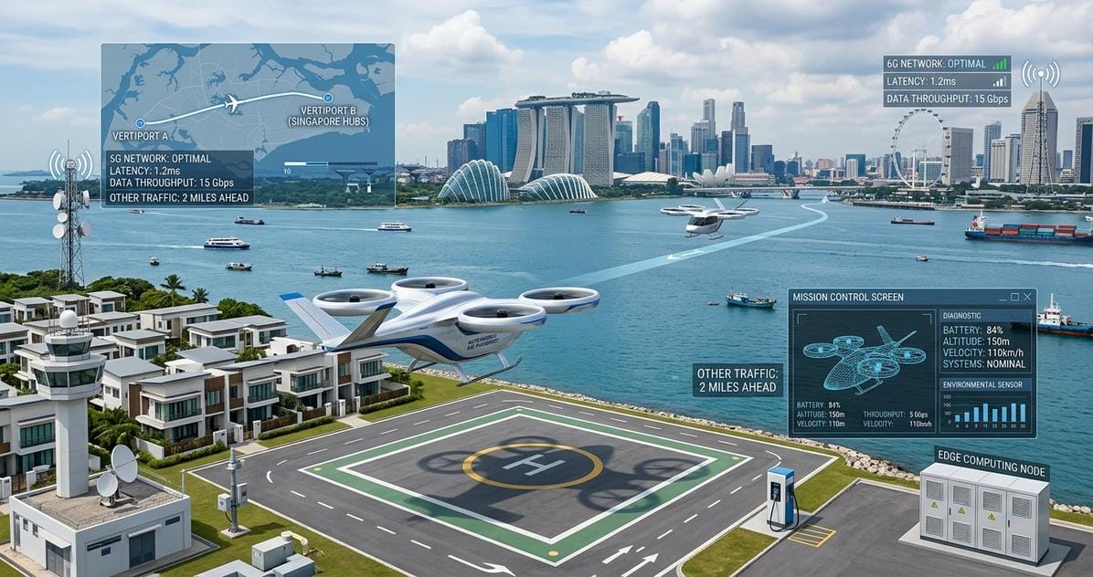 Autonomous 6G-Connected VTOL Aircraft: Future of Transportation